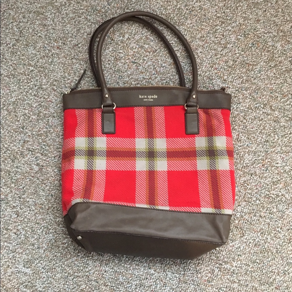 Kate spade Highland Plaid Shopper Tote